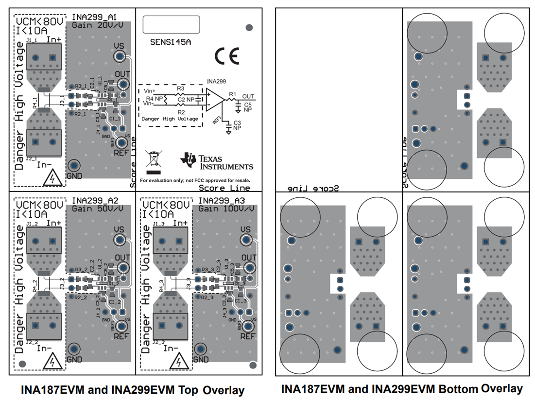 Location Circuit - Texas Instruments INA187EVM & INA299EVM Evaluation Modules